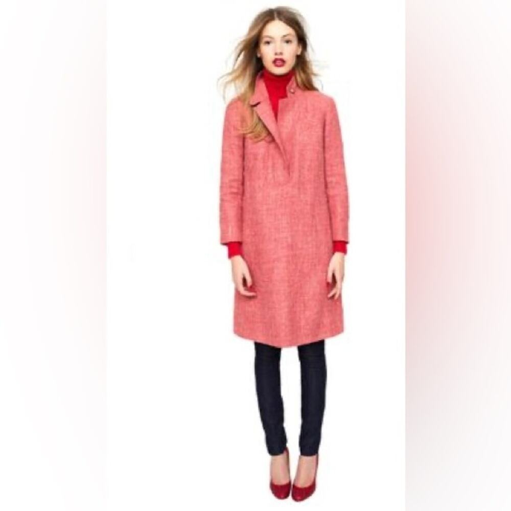 NWT Rare J. Crew Collection Carriage Wool/Hemp Blend Coat Dress Size S